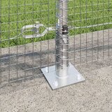 vidaXL komplet nosilcev ograj Komplet 2 Galvanizirano jeklo 25 x 1 m | Shoptok.si