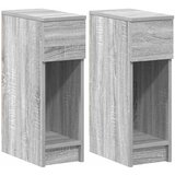 Maison Chic 2 kose Nočne omarice - Nočne mize s predalom siva sonoma 20x36x60 cm, (21689784) | Shoptok.si