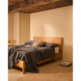 Kave Home Zakonska postelja iz masivnega hrasta z letvenim dnom 180x200 cm v naravni barvi Alguema – | Shoptok.si