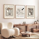 WALLXPERT huhu254 - 50 x 70 Multicolor Decorative Framed MDF Painting (3 Pieces) | ePonuda.com