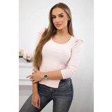 Kesi Blouse with puff sleeves powder pink | shoptok.hr