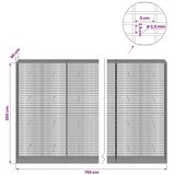  Gabion s žicom debljine 3 5 mm i mrežom 5x2 5 cm 750x50x200 cm - 50 cm 200 cm 750 cm | shoptok.hr