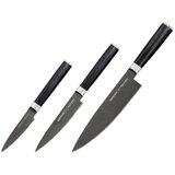 Samura MO-V Stonewash Set 3x univerzalni noži (Chefs, Univesal, Paring) iz AUS 8 japonskega jekla 59 HRC, (21227723) | Shoptok.si