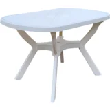 IMMOPLAST Baštenski sto Classic, 125 x 80 cm, Beli
