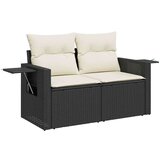 vidaXL 4-dijelni set vrtnih sofa od poliratana s jastucima crni | shoptok.hr