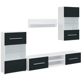 Furnova 5 kosov TV enot z LED osvetlitvijo Matt Indigo Engineered Wood, (21924710) | Shoptok.si
