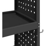  Količar za alate s policom Crna 75 x 35 x 73 cm Čelična vrata | shoptok.hr
