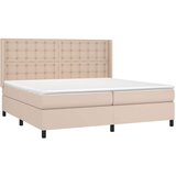  box spring s madracem cappuccino 200x200cm umjetna koža | shoptok.hr