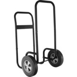Kondela Voziček za drva, s kolesi, kovano železo, črn, RATER | Shoptok.si