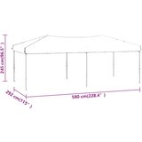 vidaXL Zložljiv vrtni šotor rdeč 3x6 m | Shoptok.si