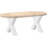  Noge za klub stolić u obliku slova X, 2 kom, bijele, 60 x (42-43) cm, čelik | shoptok.hr