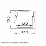 Dawn led profil LL-ALP004-R komplet crni | Eponuda.com