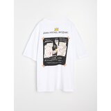 Sinsay Pamučna majica s printom Basquiat | shoptok.hr