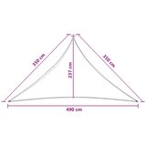  Jedrilica za sunčevu sjenu 3,5 x 3,5 x 4,9 m HDPE | Shoptok.si
