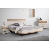 Premium Living Postelja Ellmau, Barva Hrasta, Barva Šampanjca, 180x200 | Shoptok.si