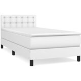 Maison Chic Box spring postelja - Vzmetna postelja z vzmetnico bel 100x200 cm umetno usnje SL7045, (21907342) | Shoptok.si