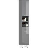 Kleankin Kopalniška omara iverna plošča 30D x 30Š x 180V cm Siva, (5000279402) Cene
