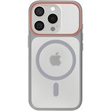 AVIZAR Ovitek MagSafe za iPhone 15 Pro, zadnja stran z dimnim efektom z ojačanim silikonskim okvirjem, Siva, (5000189489) | Shoptok.si