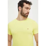 Tommy Hilfiger Kratka majica moška, rumena barva, MW0MW10800
