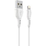 Borofone podatkovni polnilni kabel BX51 lightning 1m 2,4A - bel Cene