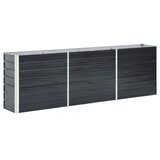  Povišena vrtna gredica pocinčani čelik 240x40x77 cm antracit | shoptok.hr