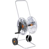 vidaXL Voziček za cev 50 m 1/2" ali 35 m 3/4" cev jeklo Cene