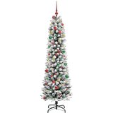 vidaXL Umjetnobožićnodrvce S LED lampica Bijelo 210cm PVC | shoptok.hr