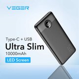 Powerbank Veger L10S PD QC3.0 20W 10000 mAh crni | shoptok.hr