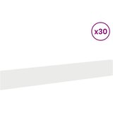  Ograda oko Travnjaka 30 kom. 100 x 15 cm Čelik Bijela - Bijela 30 15 cm | shoptok.hr