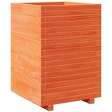  Vrtna sadilica voštano smeđe boje 50x50x72,5 cm od borovine | shoptok.hr