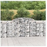  Lučne gabionske košare 4 kom 300x30x100/120cm pocinčano željezo | shoptok.hr