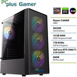 PCPLUS Namizni računalnik PCPLUS Gamer, Ryzen 5 8400F, 16 GB RAM, 1 TB SSD, RTX 5060Ti 8 GB, (5000136077) u
