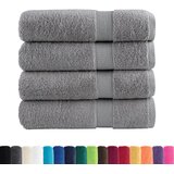 Premium ručnici za ruke SOLUND 4 kom. sivi 50x100 cm 600 g/m² - Siva 50 x 100 cm 4 | shoptok.hr