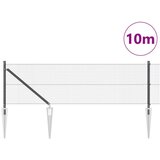 vidaXL Varjena Kovinska Ograja s 7 Mizastimi Palicami 0,4x10 m Jeklo | Shoptok.si