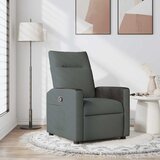 vidaXL Naslanjač iz temno sivega blaga | Shoptok.si