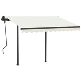  Automatska tenda na uvlačenje sa stupovima 3 x 2 5 m krem | shoptok.hr