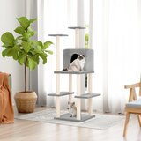  Penjalica za mačke sa stupovima za grebanje svjetlosiva 144,5cm | shoptok.hr