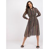 Italy Moda Dress-DHJ-SK-15177-1.04P-black-beige | Shoptok.si