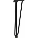  Noge s ukosnicama za stolić za kavu 4 kom. Crne 42 cm Puni čelik | shoptok.hr