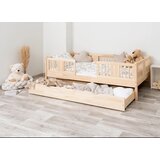 Molarem Home Drveni dječji krevet Luna 20 - svijetlo drvo - 200x90 cm - S ladicom | shoptok.hr