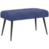  Klupa s gumbastim tkanjem Policijska plava 80 x 40 x 46 cm | Eponuda.com