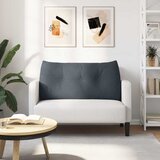  Jastuk za leđa Tamno siva 100 x 24 x 50 cm Baršun | shoptok.hr