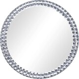  Stensko ogledalo 40 cm kaljeno steklo, (20798404) | Shoptok.si