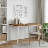  120 x 80 x 75 cm Čvrsto drvo akacije Prirodna i bijela - Prirodna i bijela 120 x 80 x 75 cm Četvrtasto | shoptok.hr