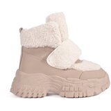 SEASTAR Beige snow boots on a platform with lamb fur | shoptok.hr
