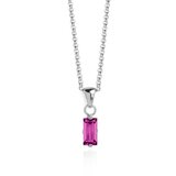 Victoria Cruz ženski Macedonia Simple Fuchsia Lančić Sa Swarovski Ljubičastim Kristalom | ePonuda.com