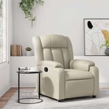 vidaXL Naslonjač od umjetne kože krem | shoptok.hr