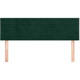  Uzglavlja tamnozelena 144x5x78/88 cm baršunasta | shoptok.hr