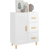  Komoda visok sijaj bela 69,5x34x90 cm inženirski les, (20654390) | Shoptok.si