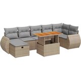 vidaXL 5-dijelni set vrtnih sofa s jastucima poliratan i bagrem bež | shoptok.hr